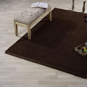 GALLERY M branded by Musterring Hochflor-Teppich Solo, rechteckig, Höhe: 30 mm, besonders weich durch Microfaser, Wohnzimmer