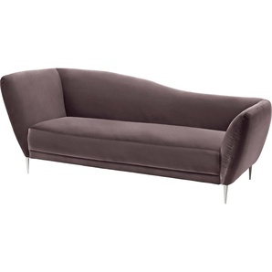 Recamiere GALLERY M BRANDED BY MUSTERRING Vittoria Sofas Gr. B/H/T: 222 cm x 70 cm x 97 cm, Leder PURO, hohe Lehne links, rot (bordeaux puro) Longchair Longchairs Sofas in fünf Bezugsqualitäten