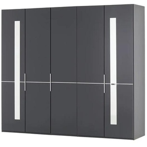 Gallery M Drehtürenschrank, 5-türig  Imola W ¦ grau ¦ Maße (cm): B: 250 H: 236 T: 58