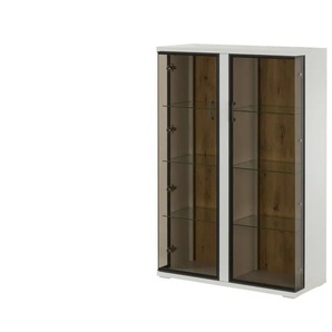 Jette Home Highboard  Yannik ¦ schwarz ¦ Maße (cm): B: 97 H: 143 T: 41.0