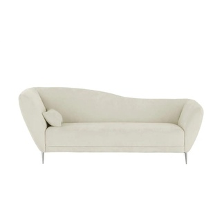 Recamiere Vittoria - creme - Materialmix - 222 cm - 85 cm - cm 97,0 | Möbel Kraft