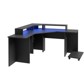 Gaming-Ecktisch Fulda | schwarz | 160 cm | 91,1 cm | cm 160,0 |