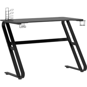 Gaming-Schreibtisch mit ZZ-Gestell Schwarz und Rot 110x60x75 cm Vidaxl 16700