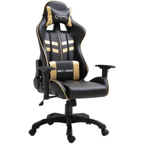 vidaXL Gaming-Stuhl Golden Kunstleder