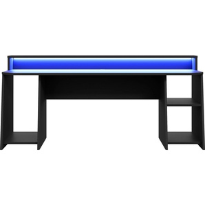 Gaming-Tisch FORTE Tezaur Tische Gr. B/H/T: 200 cm x 91,1 cm x 54,3 cm, schwarz Gamingtische