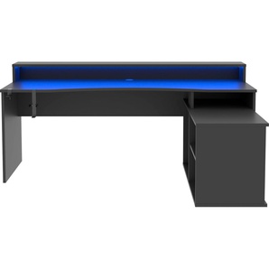 Gaming-Tisch FORTE Tezaur Tische Gr. B/H/T: 200 cm x 91,1 cm x 72 cm, schwarz Gamingtische
