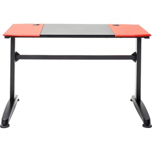 Gaming-Tisch MCA FURNITURE mcRacing Tische Gr. B/H/T: 120 cm x 72 cm x 60 cm, rot (rot, schwarz, rot, rot) Gamingtische
