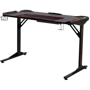 Gaming Tisch - schwarz - Materialmix - 119 cm - 76 cm - cm 60,0 | Möbel Kraft