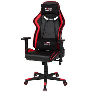 Gamingchair Game-Rocker G-30 66 x 138 x 66cm Schwarz/Rot/Schwarz/Rot