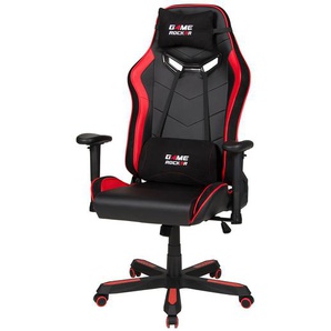 Gamingchair Game-Rocker G-30 XXL 72 x 138 x 72cm Schwarz/Rot