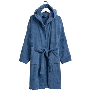 GANT VACAY Bio-Bademantel mit Kapuze - moonlight blue - XS