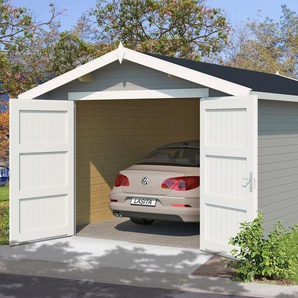 Garage LASITA MAJA Mauritius Garagen grau (lichtgrau) Garagen BxT: 382x560 cm, 202 cm Einfahrthöhe
