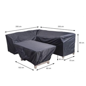 Garden Impressions Abdeckhaube 2er Pack für Loungemöbel, zwei verschiedene Planen 205/255x73x80 + 152x82x65 cm 100% Polyester