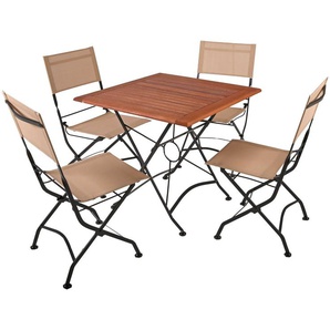 Garden Pleasure Garten-Essgruppe TRIEST, (Set, 5-tlg)