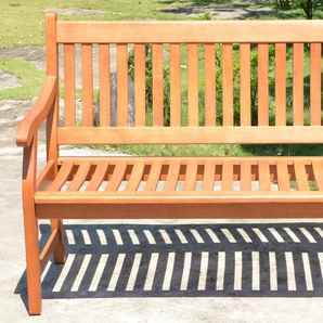 Gartenbank GARDEN PLEASURE NEW JERSEY Sitzbänke Gr. B/H/T: 158 cm x 90 cm x 68 cm, braun (braun, holzoptik) Gartenbänke Sitzbänke
