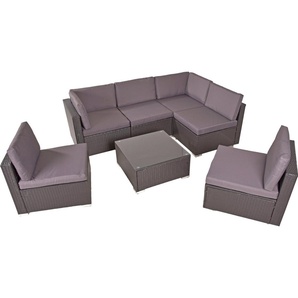 Garden Pleasure Gartenlounge-Set SANSIBAR, (7-tlg)