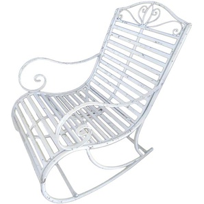 Schaukelstuhl GARDEN PLEASURE Tambo Stühle Gr. B/H/T: 57 cm x 84 cm x 99,5 cm, 1 St., Eisen, weiß Schaukelstühle Stühle Eisen