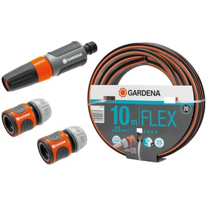 GARDENA Gartenschlauch-Set, 10 m, 2x Verbinder, Gartensprüher
