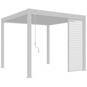 Gardenson Pavillon-Seitenteil, Weiß, Metall, 93x235x10 cm, Sonnen- & Sichtschutz, Pavillons