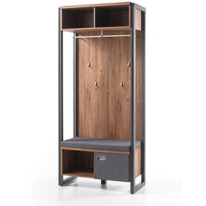 Garderobe  Dinan ¦ braun ¦ Maße (cm): B: 90 H: 202 T: 45.0