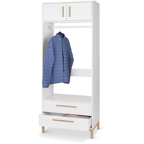 Garderobe »Eklund« mit Stauraum - braun - Holz -