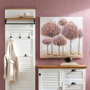 Garderobe HEINE HOME Garderobenpaneele Gr. B/H/T: 61 cm x 180 cm x 15 cm, weiß (weiß, natur) Wandgarderoben