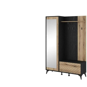 Garderobe ¦ holzfarben ¦ Maße (cm): B: 134 H: 197