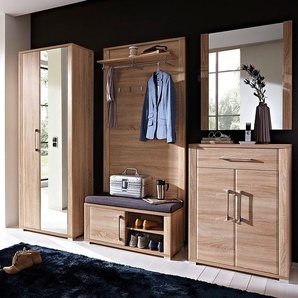 Garderobe 5-teilig 238 x 200 x 40cm Braun/Beige