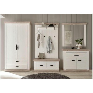 Garderobe  Roble ¦ weiß ¦ Maße (cm): B: 341 H: 201 T: 45.0