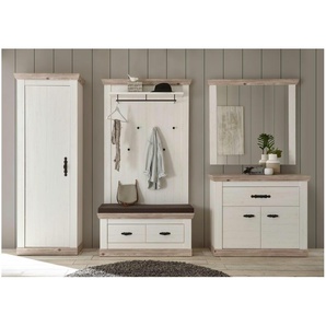 Garderobe Roble ¦ weiß ¦ Maße (cm): B: 307 H: 201