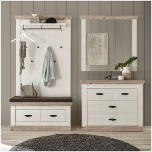 Garderobe  Roble ¦ weiß ¦ Maße (cm): B: 224 H: 201