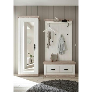 Garderobe  Roble ¦ weiß ¦ Maße (cm): B: 190 H: 201