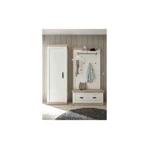 Garderobe - weiß - Materialmix - 190 cm - 201 cm | Möbel Kraft