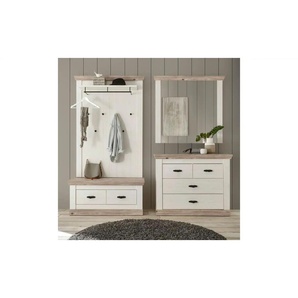 Garderobe - weiß - Materialmix - 224 cm - 201 cm | Möbel Kraft