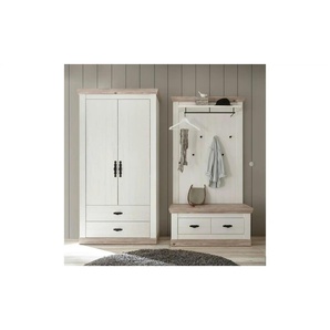 Garderobe - weiß - Materialmix - 224 cm - 201 cm | Möbel Kraft