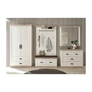 Garderobe - weiß - Materialmix - 341 cm - 201 cm | Möbel Kraft