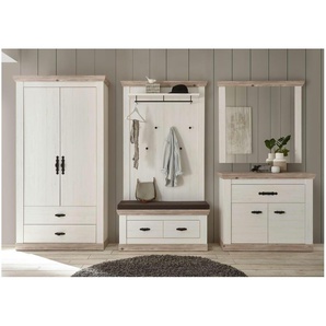 Garderobe Roble ¦ weiß ¦ Maße (cm): B: 341 H: 201 T: 45.0