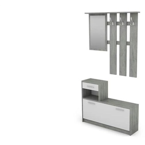 Garderoben 2er-Set | grau | 97 cm | 190 cm |