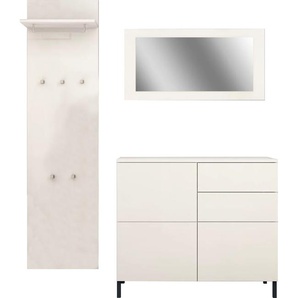 Garderoben-Set BORCHARDT MÖBEL Haama Kastenmöbel-Sets weiß (weiß matt) Garderoben-Sets