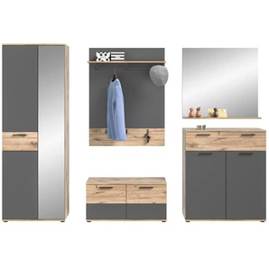Garderoben-Set | grau | 280 cm | 200 cm | cm 37,0 |