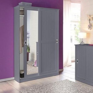 Garderoben-Set HOME AFFAIRE Nekso Kastenmöbel-Sets grau Garderoben-Sets (2-St) bestehend aus Schuhkommode und Garderobenschrank