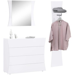 Garderoben-Set INOSIGN Arco Kastenmöbel-Sets weiß (weiß hochglanz) Garderoben-Sets