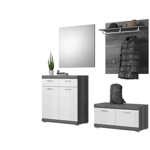 Garderoben-Set  Scout ¦ weiß ¦ Maße (cm): B: 195 H: 197 T: 40.0