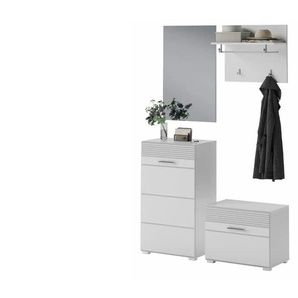 Garderoben-Set | weiß | 115 cm | 190 cm | cm 37,0 |