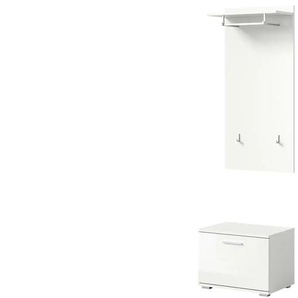 Garderoben-Set | weiß | 55 cm | 191 cm |