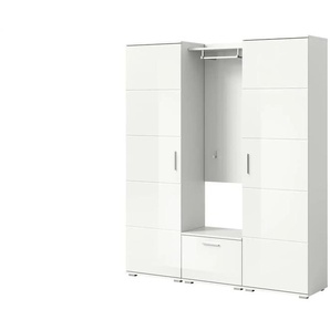 Garderobenset   ¦ weiß ¦ Maße (cm): B: 165 H: 191