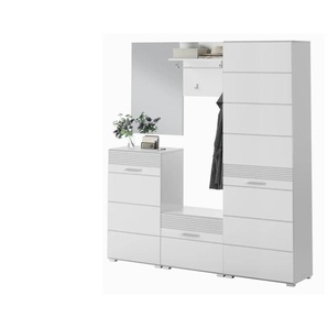 Garderoben-Set  Linus ¦ weiß ¦ Maße (cm): B: 170 H: 190 T: 37.0