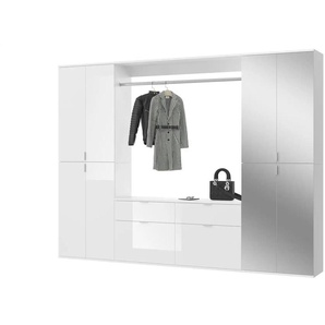 Garderoben-Set  Projekt X ¦ weiß ¦ Maße (cm): B: 243 H: 193 T: 34.0