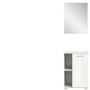 Garderobenset   ¦ weiß ¦ Maße (cm): B: 55 H: 191