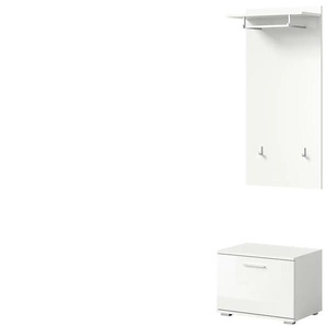 Garderoben-Set   ¦ weiß ¦ Maße (cm): B: 55 H: 191